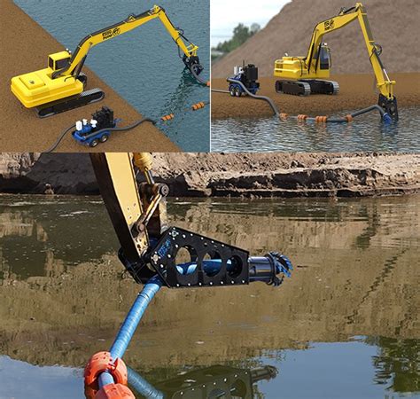 mini dredge excavator|excavator mounted dredge pumps.